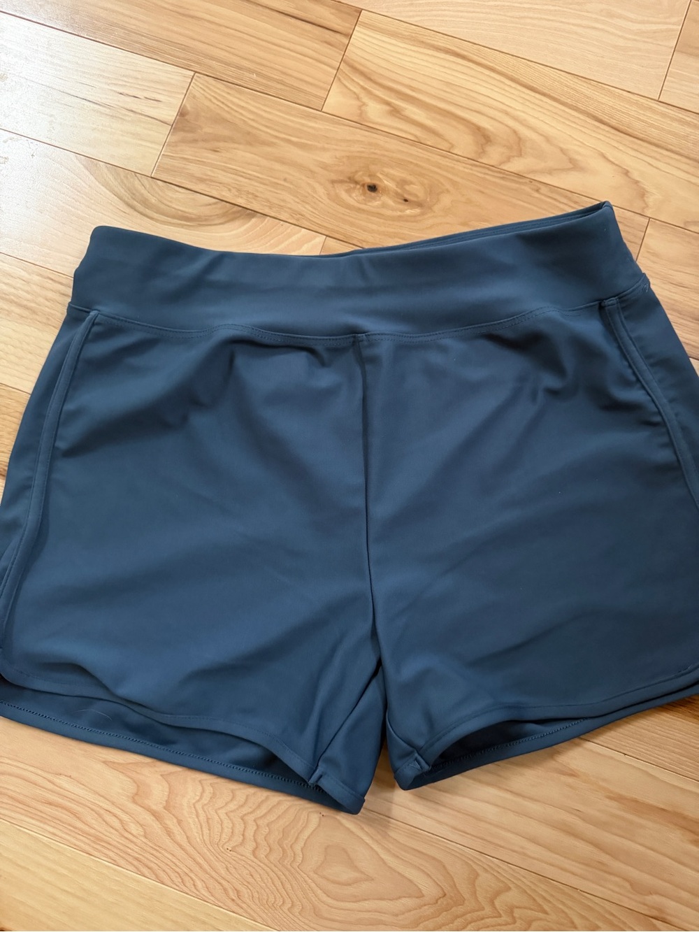 Women’s High-Rise Athletic Shorts - Slate Blue